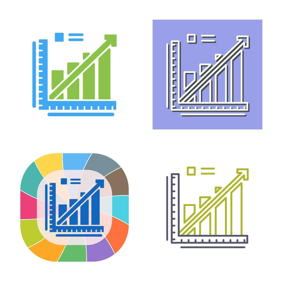 Line Graph Vector Icon