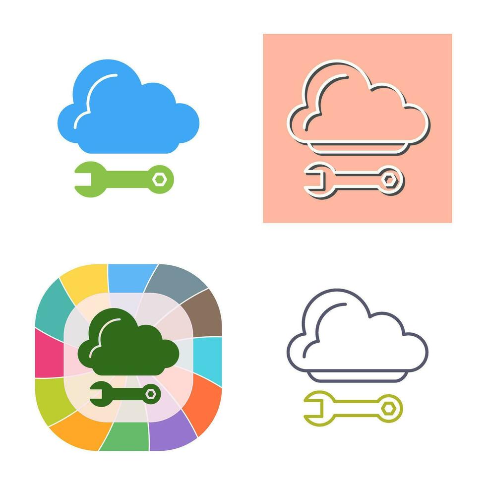 Cloud Computing Vector Icon