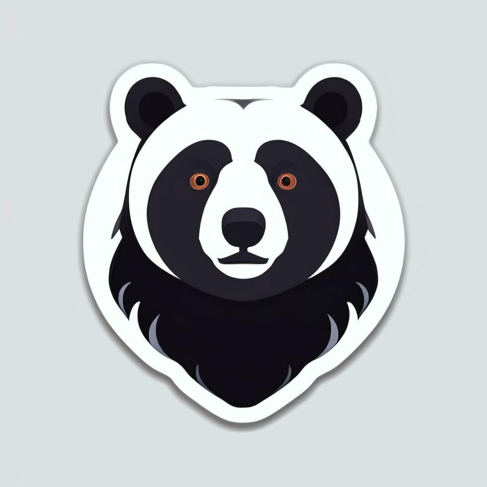 AI generated Bear Clip Art Icon Sticker Decoration Simple Background photo