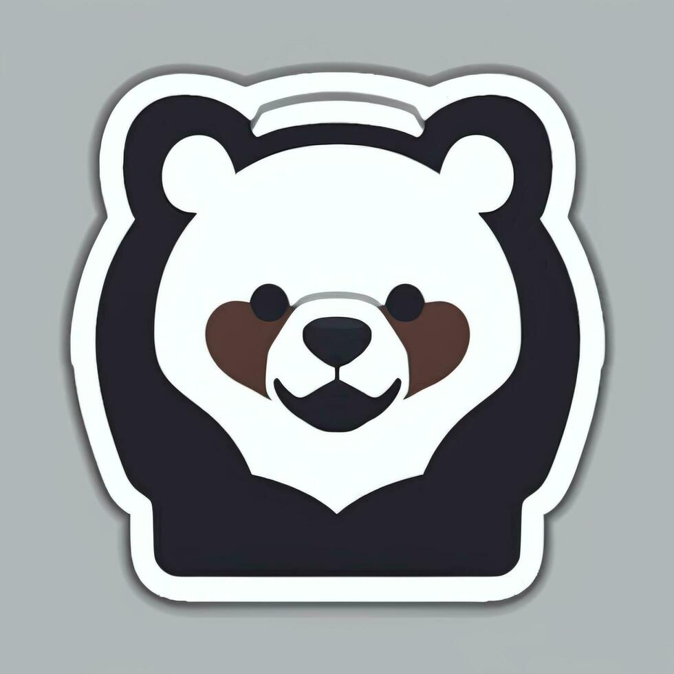 AI generated Bear Clip Art Icon Sticker Decoration Simple Background photo