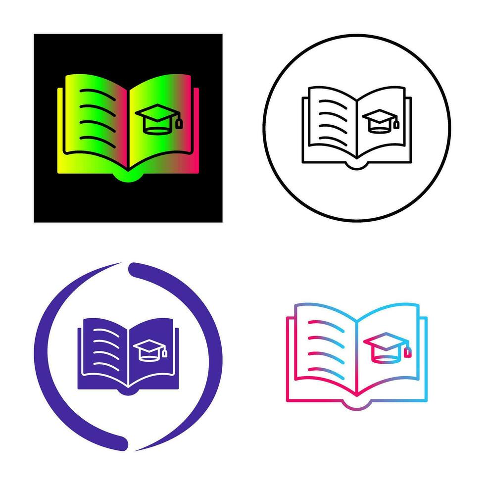 Open Book Vector Icon
