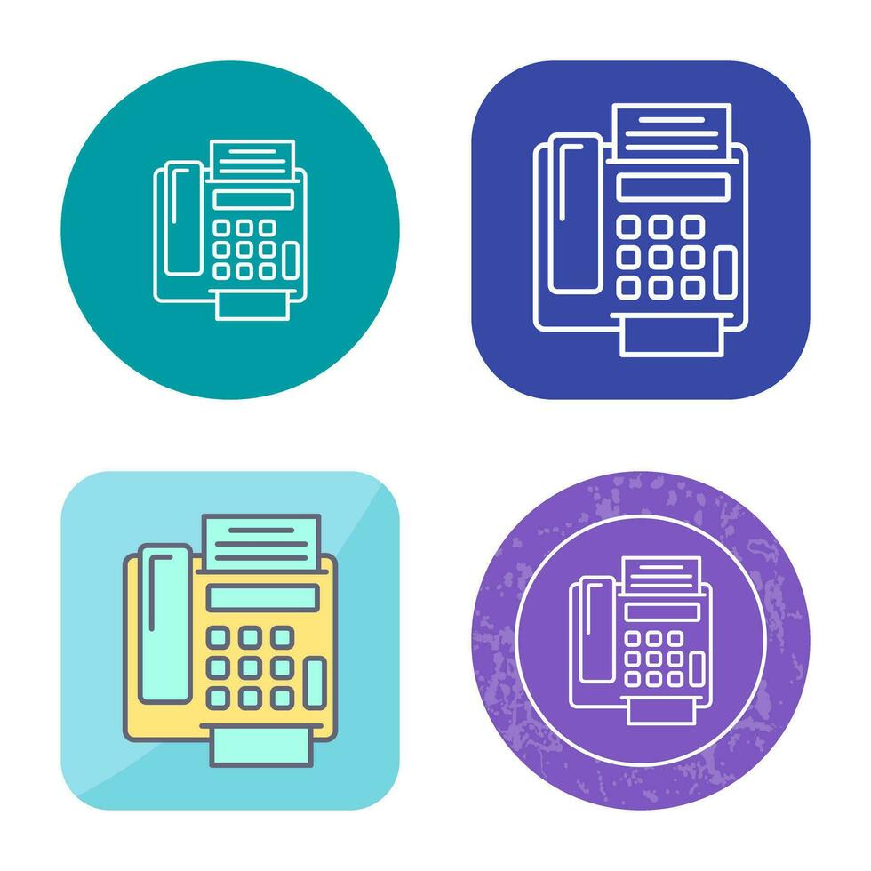 fax Machine Vector Icon