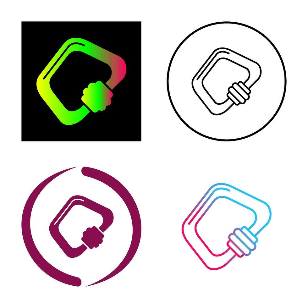 Carabiner Vector Icon