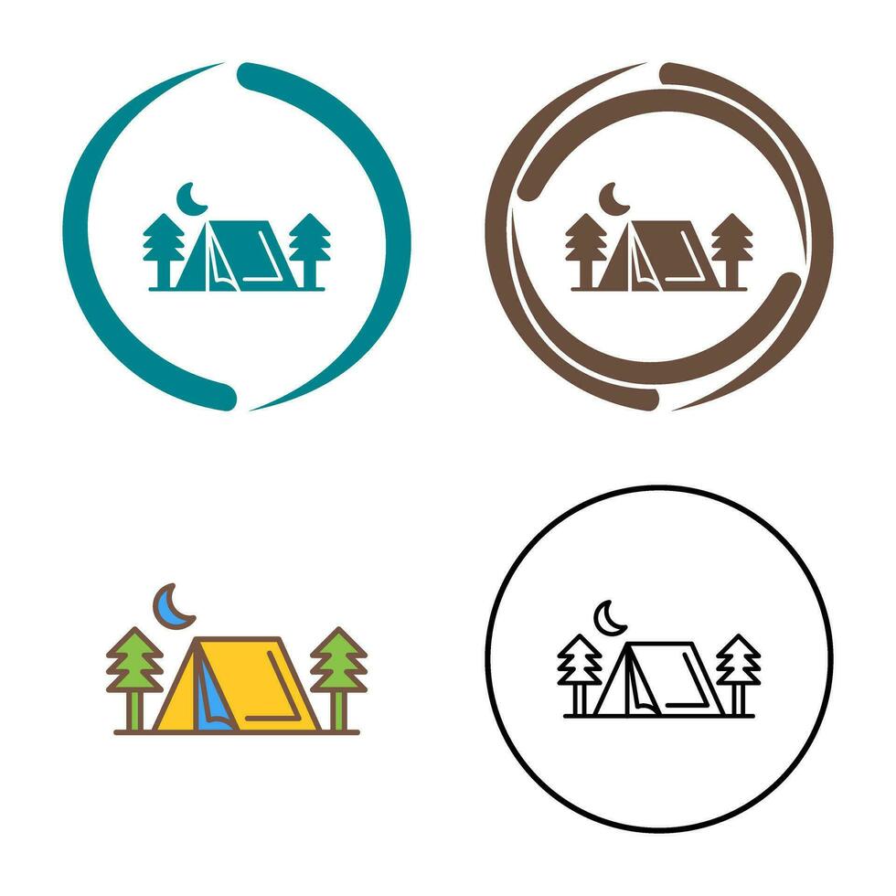 Tent Vector Icon