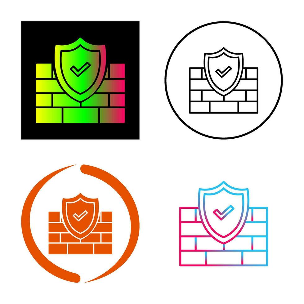 FireWall Vector Icon
