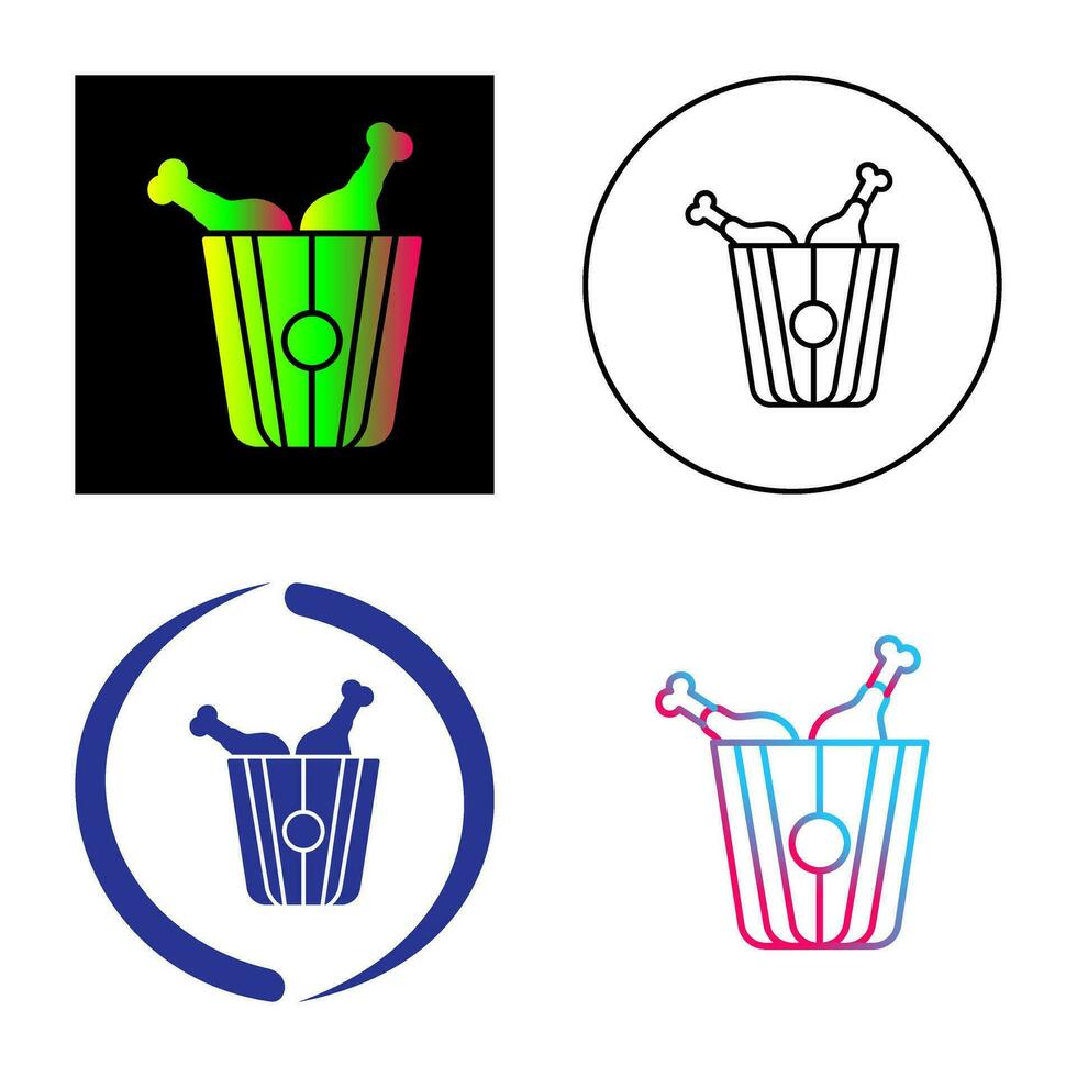 Fried Chicken Vector Icon