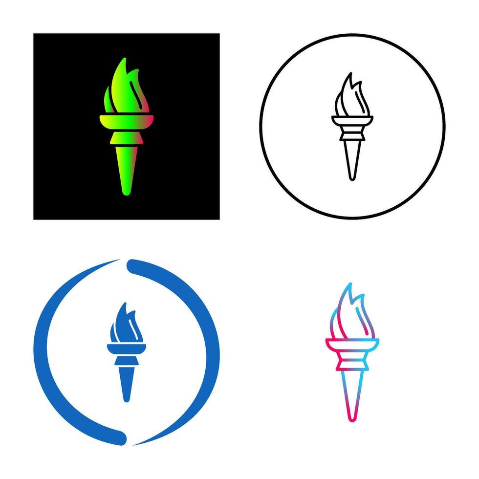 Torch Vector Icon