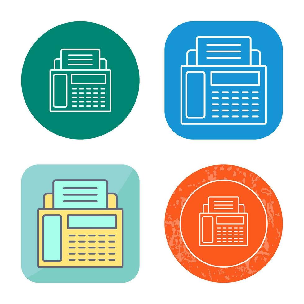 Fax Machine Vector Icon