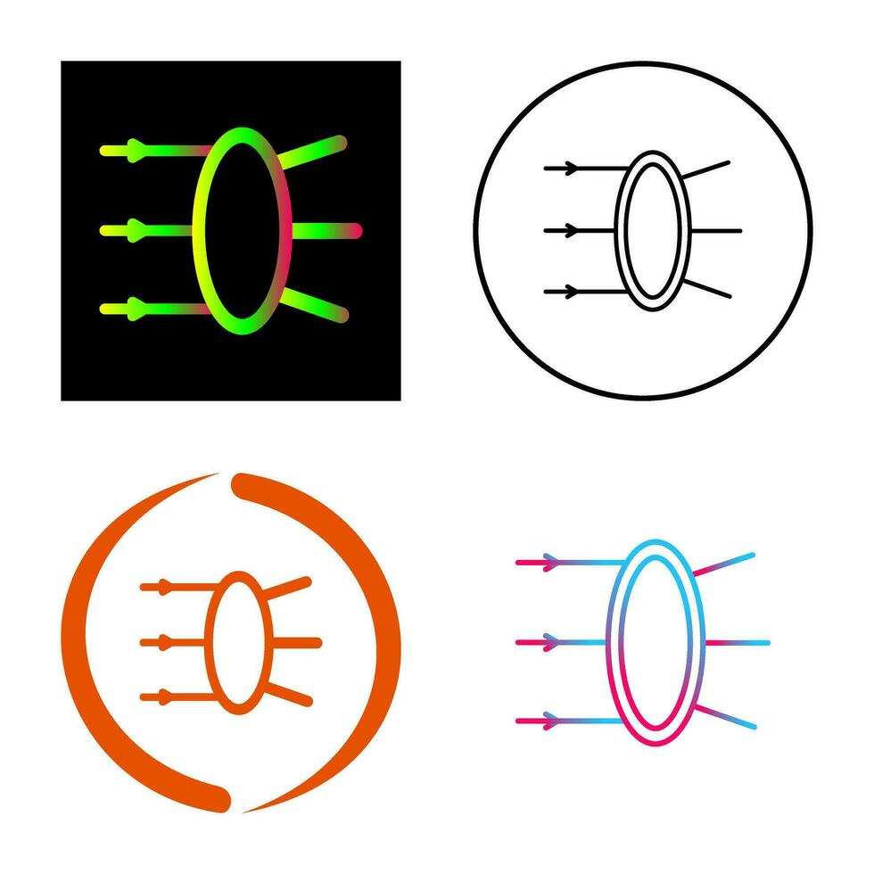 Refraction Vector Icon