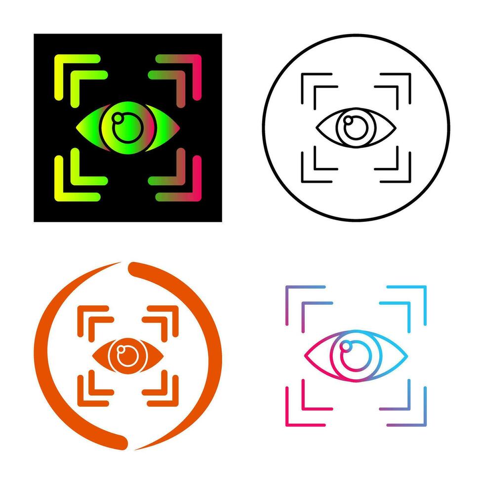 Eye Scan Vector Icon