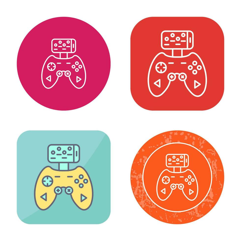 icono de vector de controlador de juego