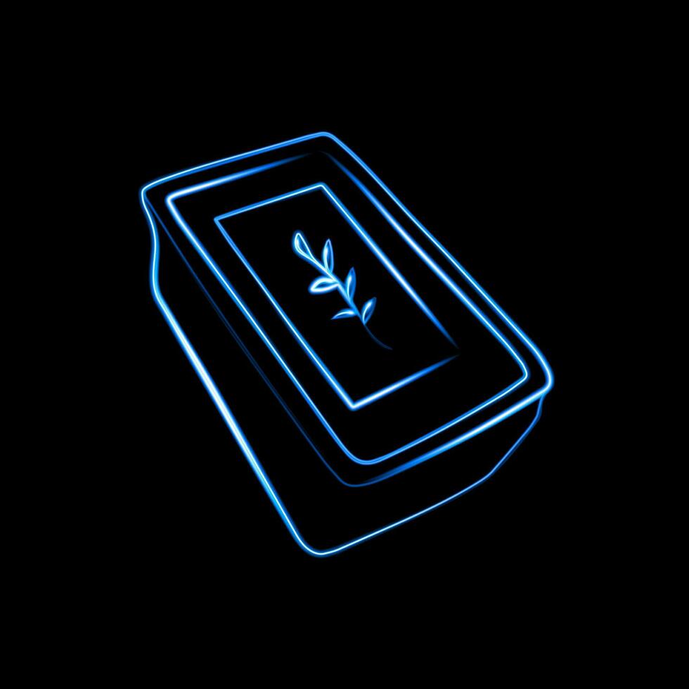 Vector isolated illustration of deck of tarot cards with neon effect. Divination on tarot cards. Prediction of the future.