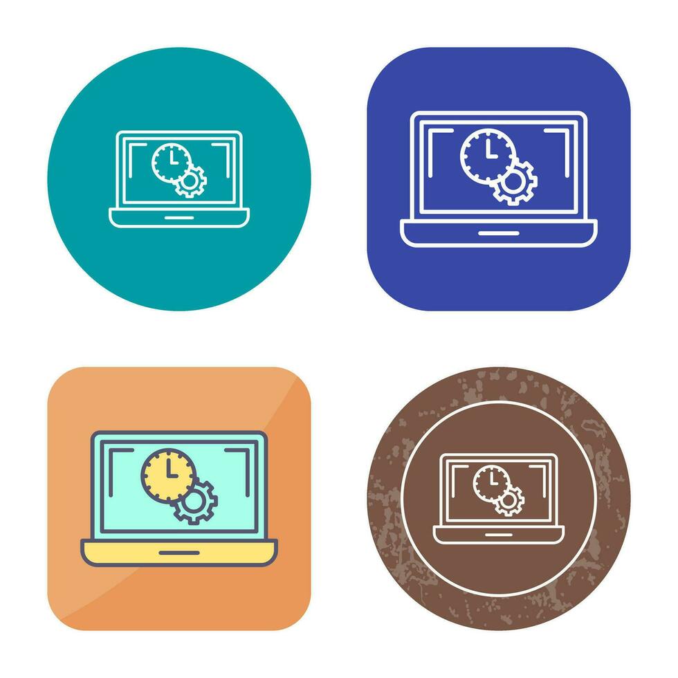 Flex Time Vector Icon