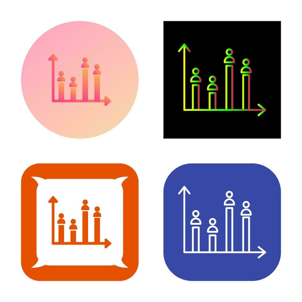 Candidate Graph Vector Icon