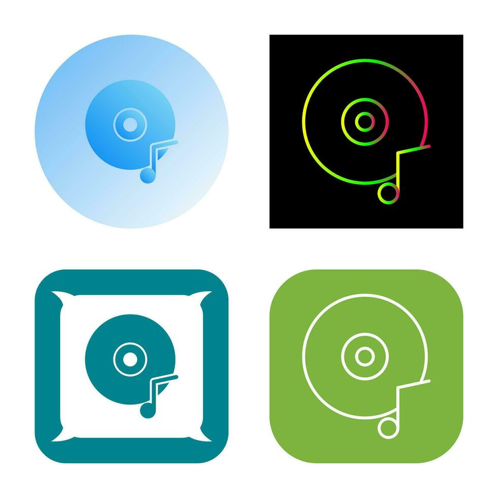 Music CD Vector Icon