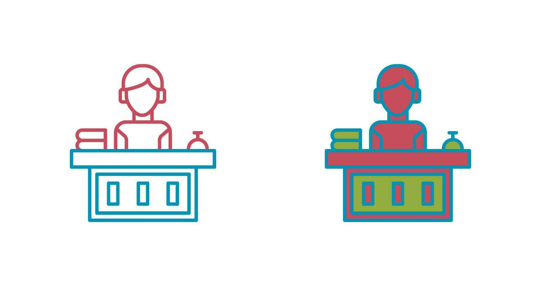 Office Reception Vector Icon