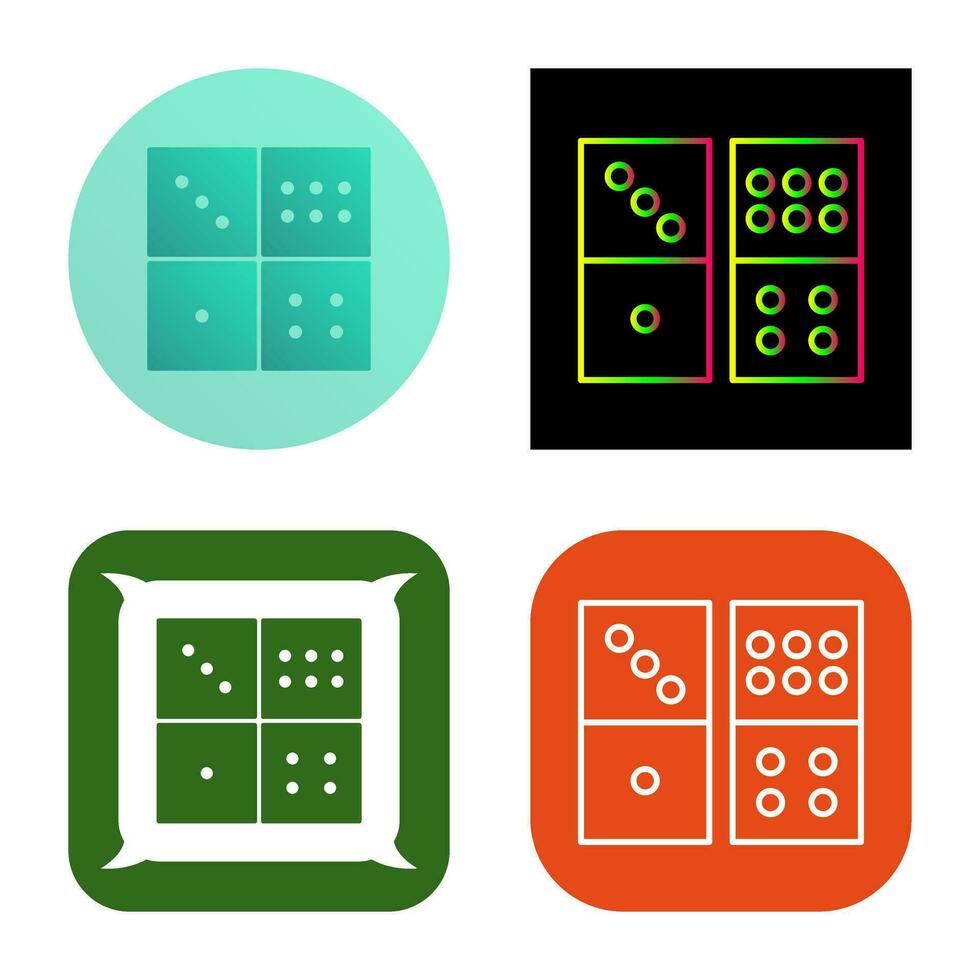 Domino Game Vector Icon