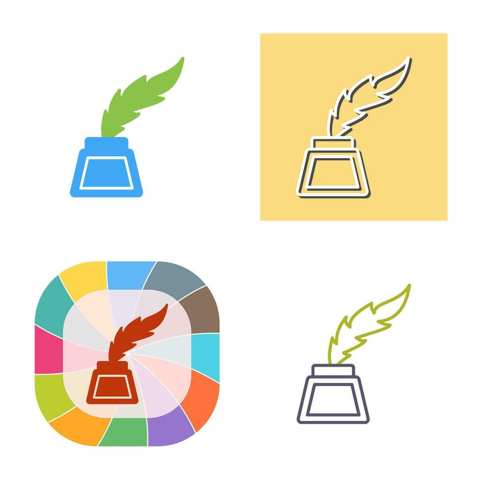 Inkwell Vector Icon