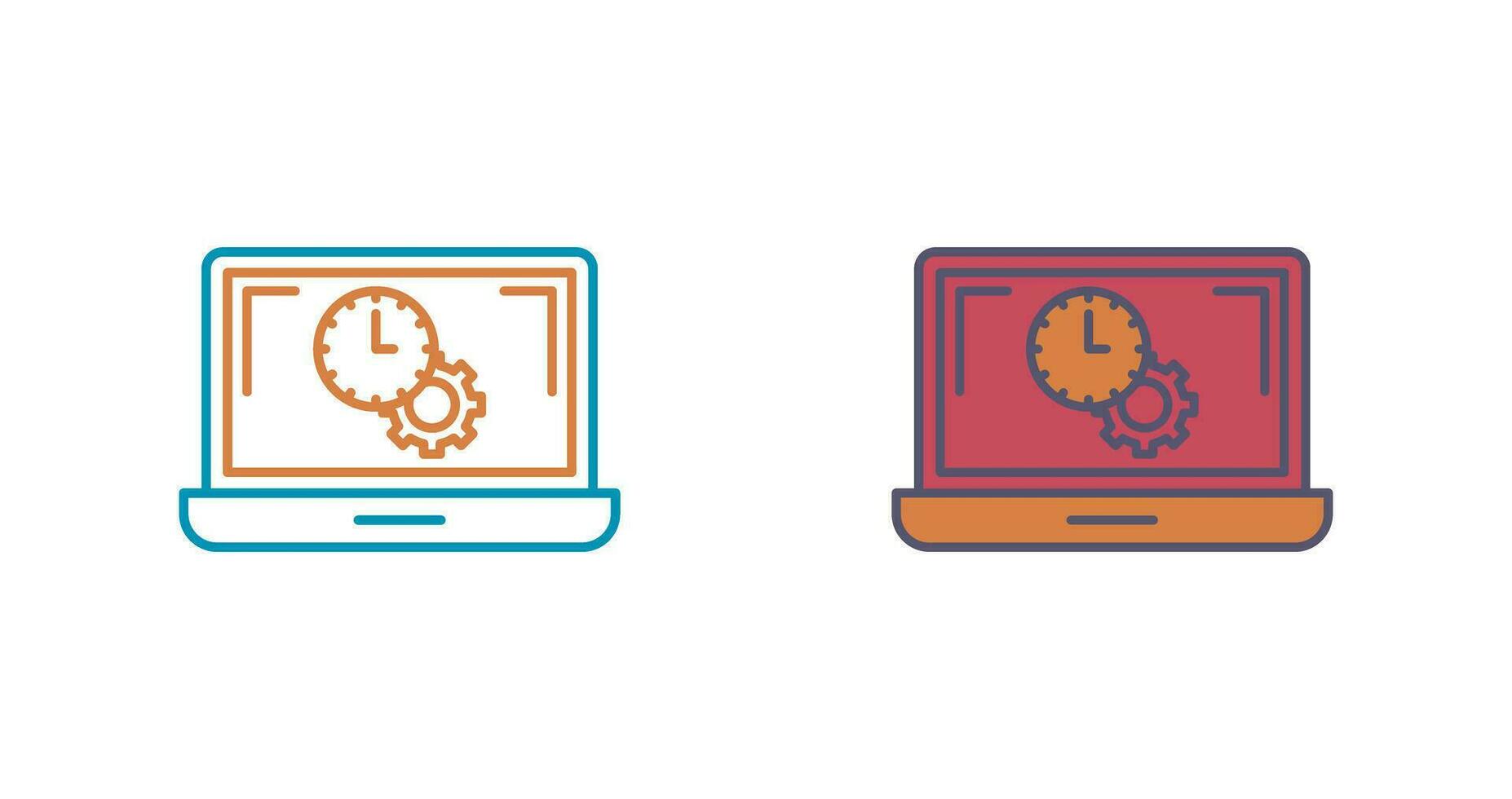 Flex Time Vector Icon