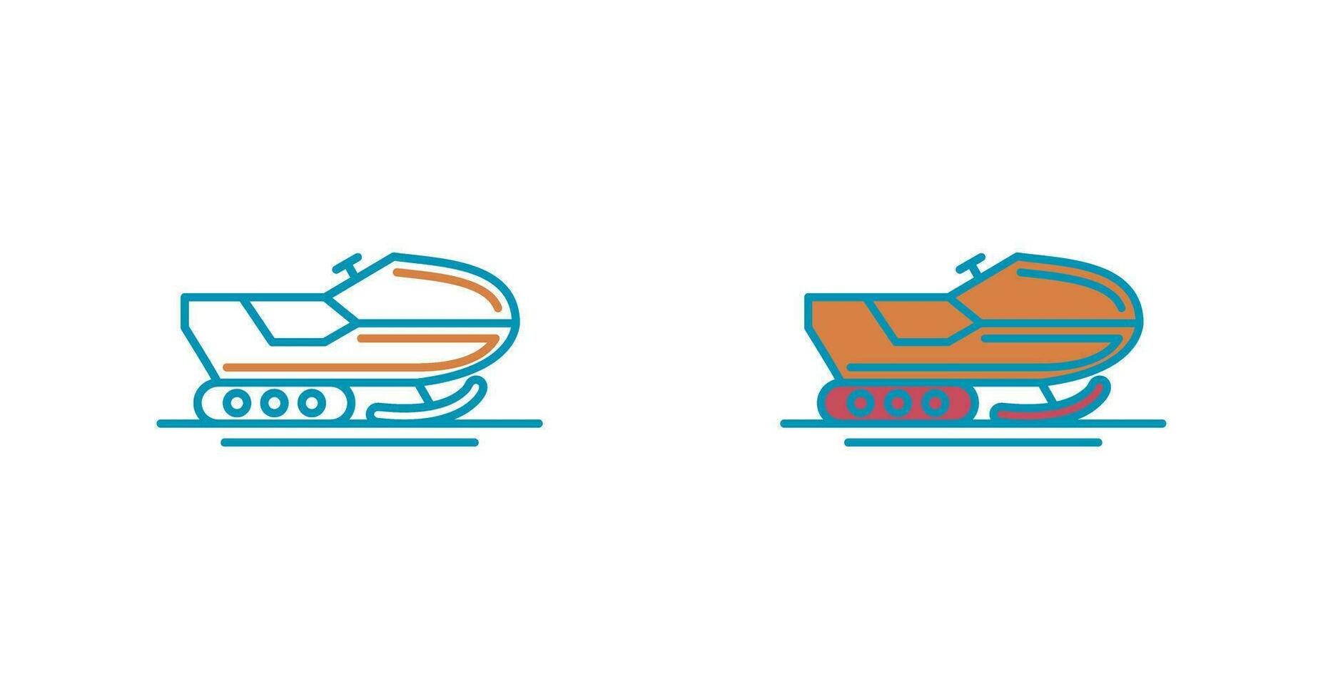 Snowmobile Vector Icon