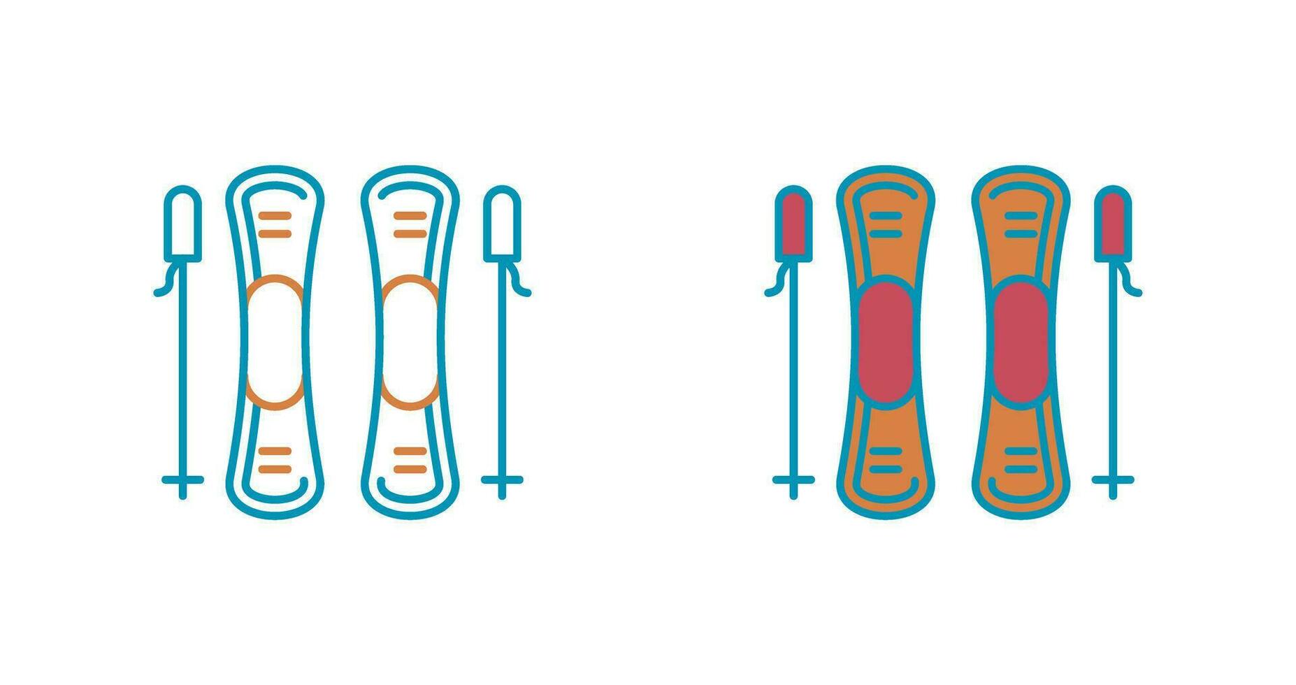 Ski Vector Icon