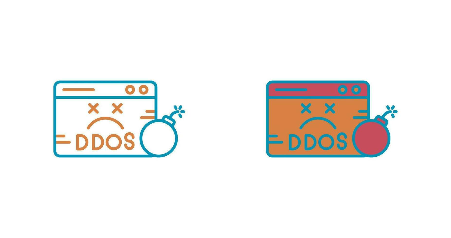 icono de vector de ddos