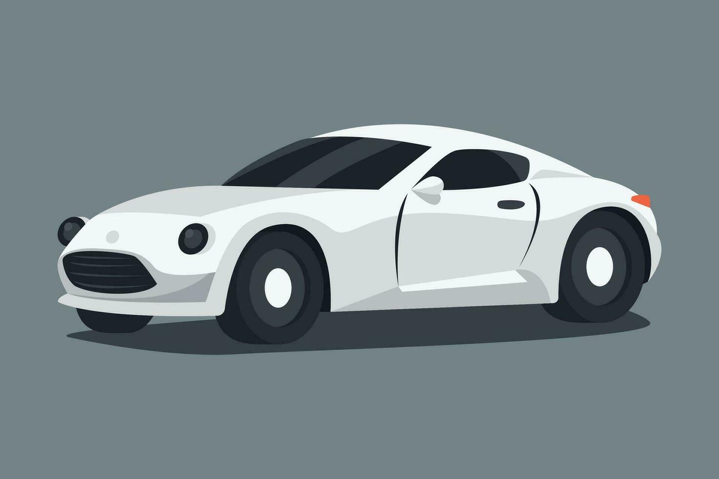 Sport Car Vector Illustration Isolated Element for Automotive Advertisements, Posters, Website Designs