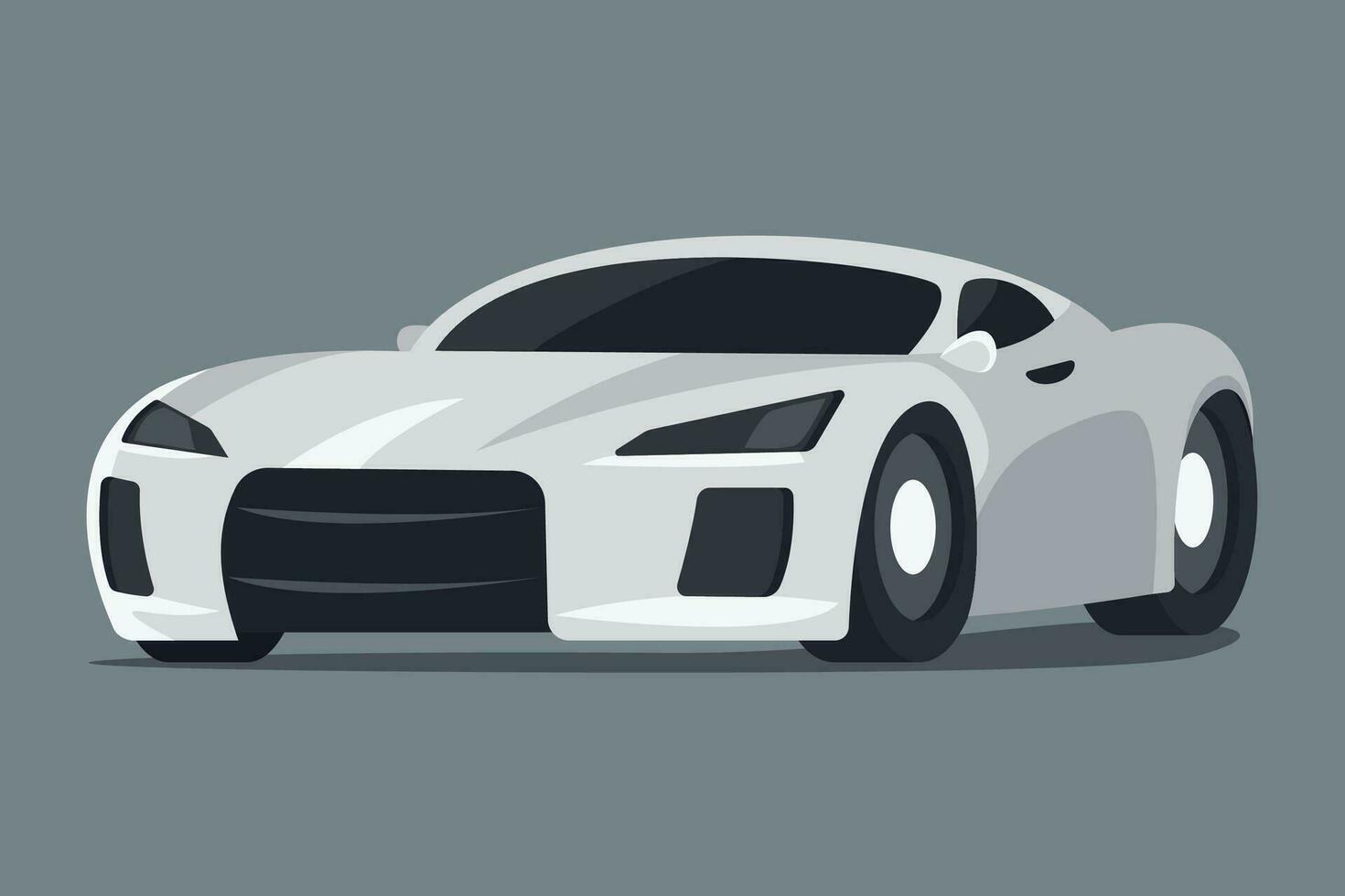 Sport Car Vector Illustration Isolated Element for Automotive Advertisements, Posters, Website Designs