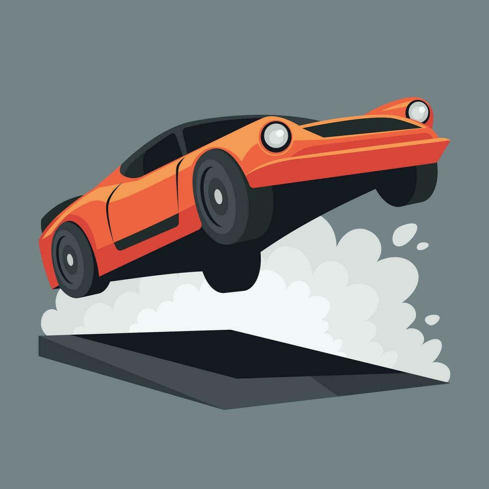 Sport Car Vector Illustration Isolated Element for Automotive Advertisements, Posters, Website Designs