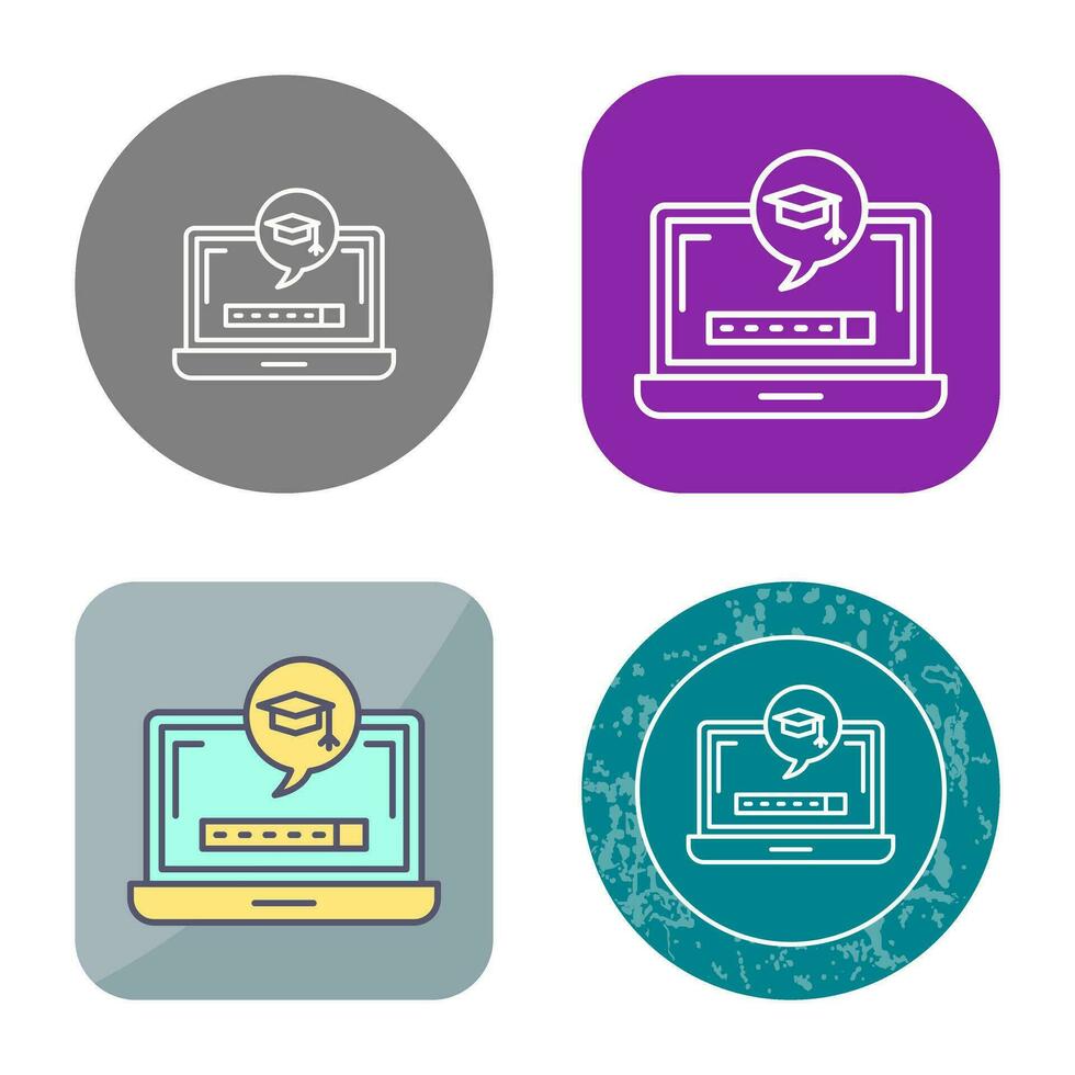 Digital Learning Vector Icon