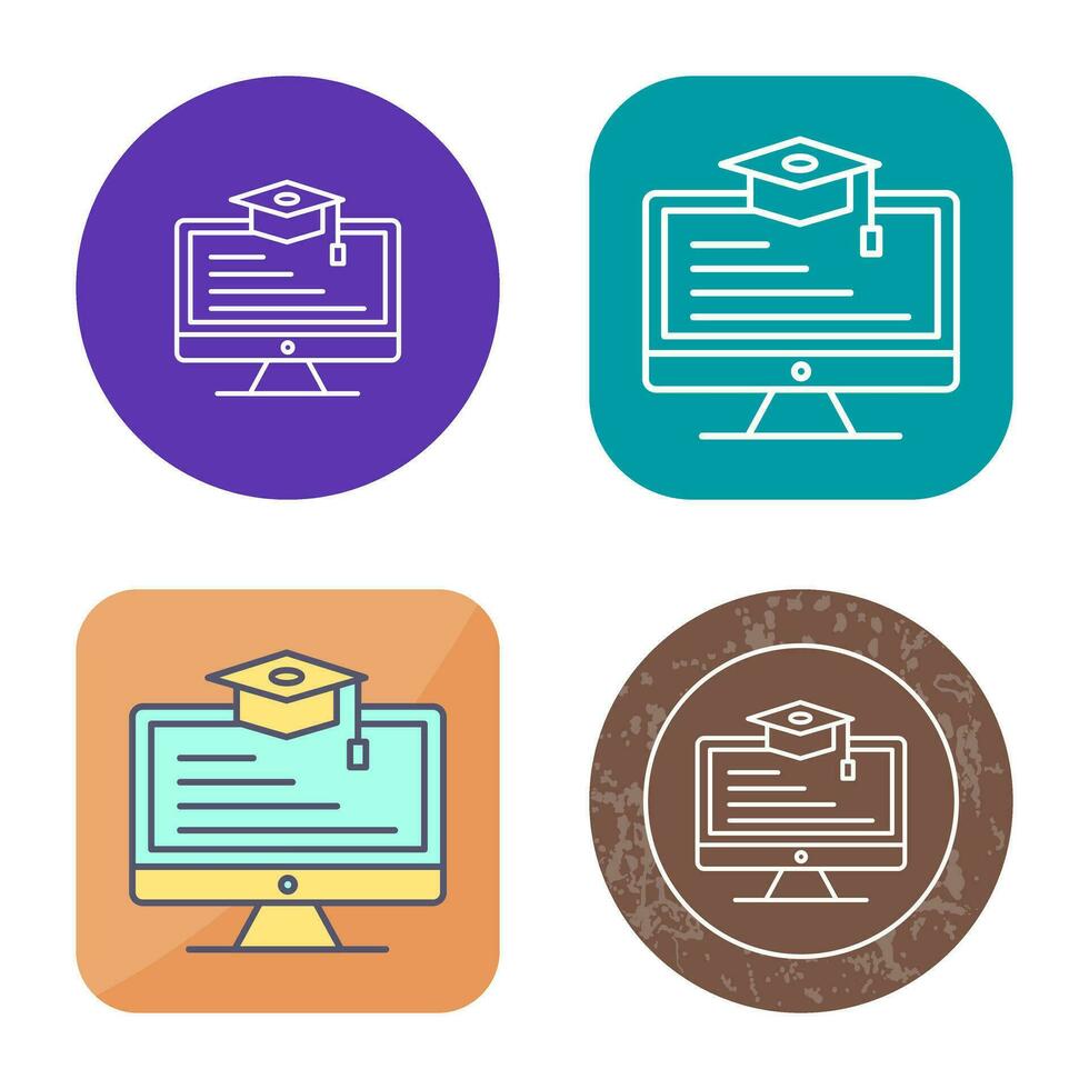 Online Learning Vector Icon