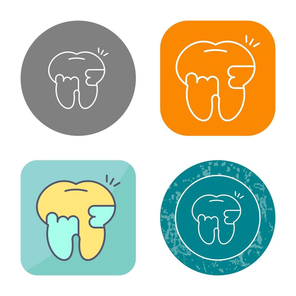 Toothache And Plaque Vector Icon