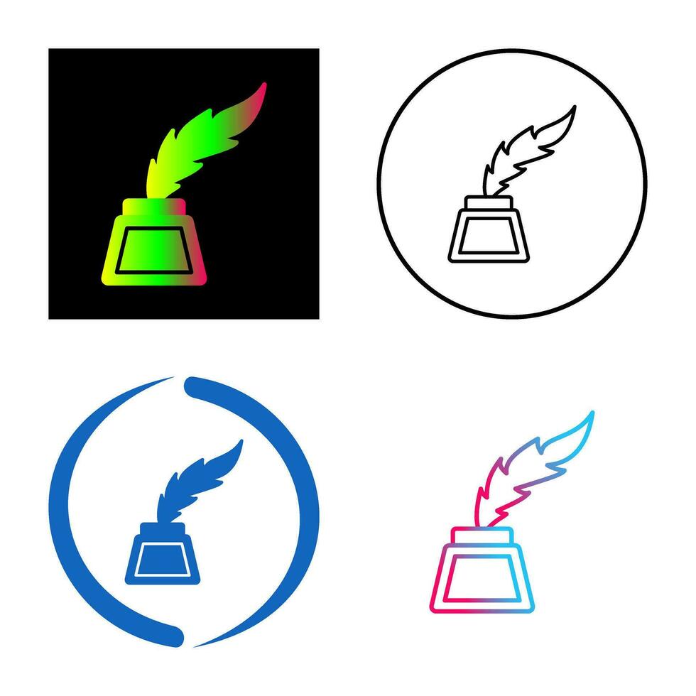 Inkwell Vector Icon