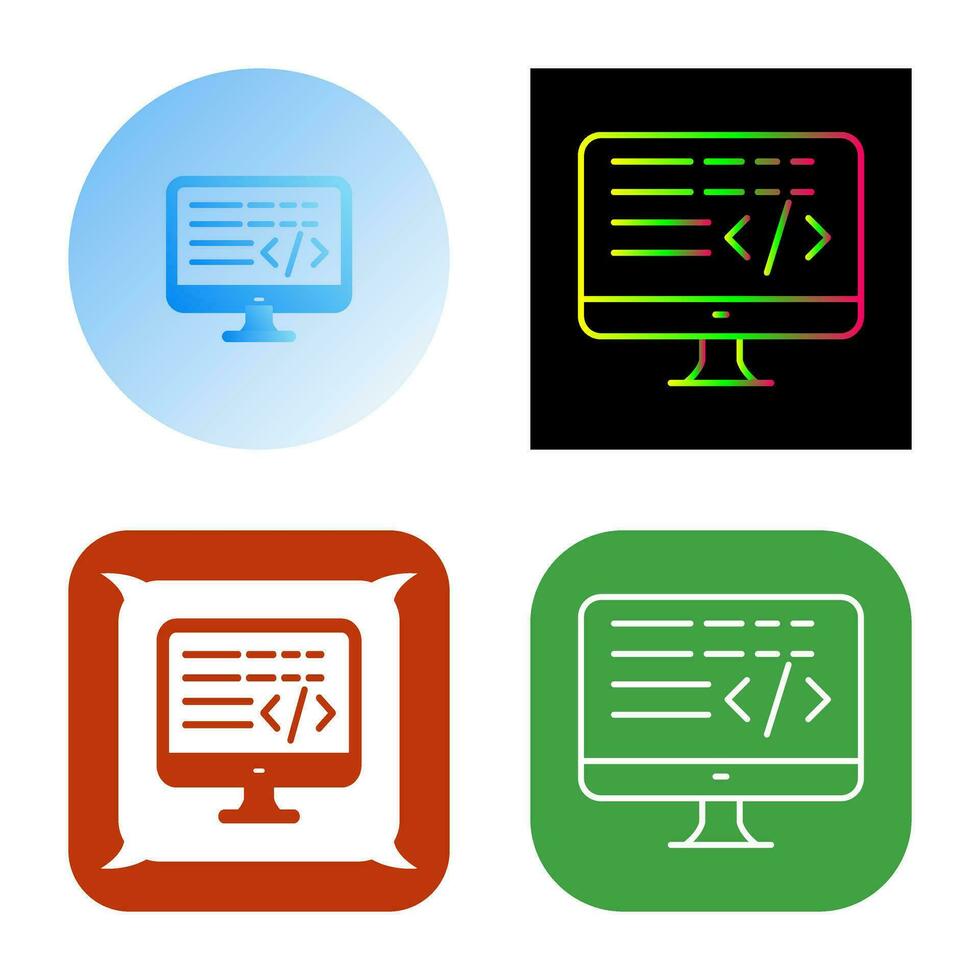 Coding Vector Icon
