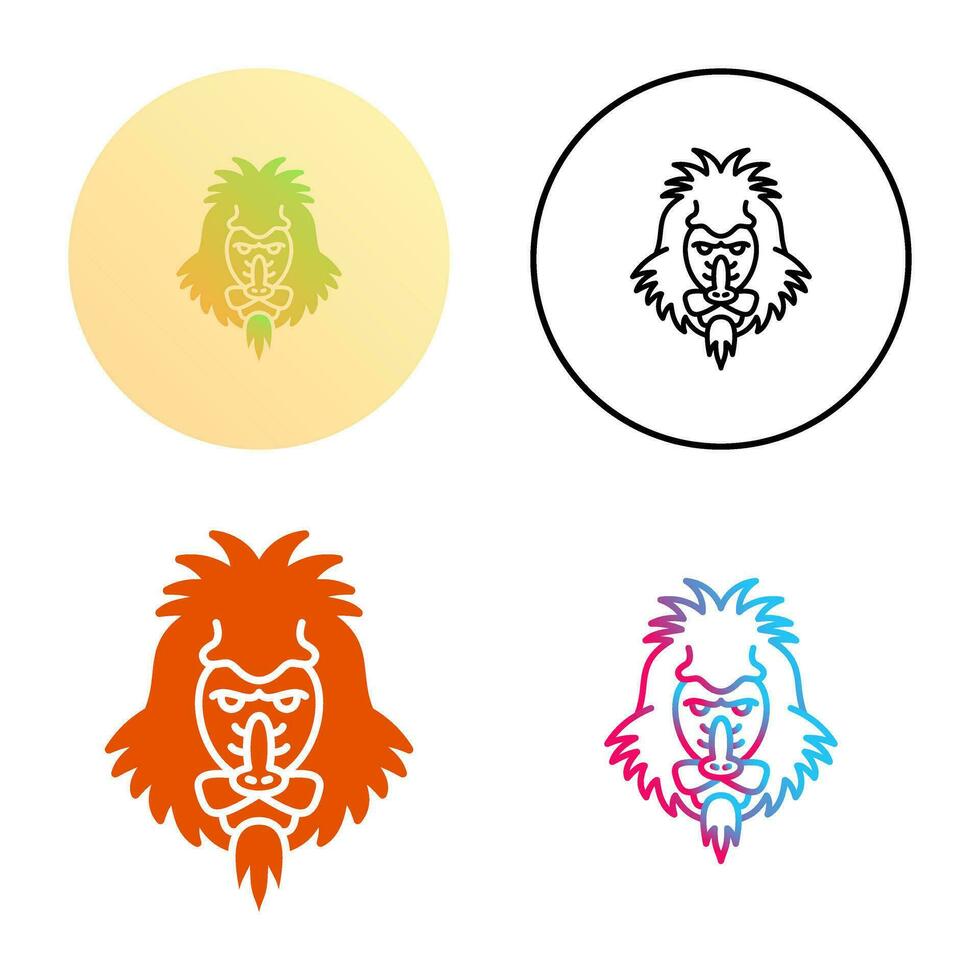 Mandrill Vector Icon