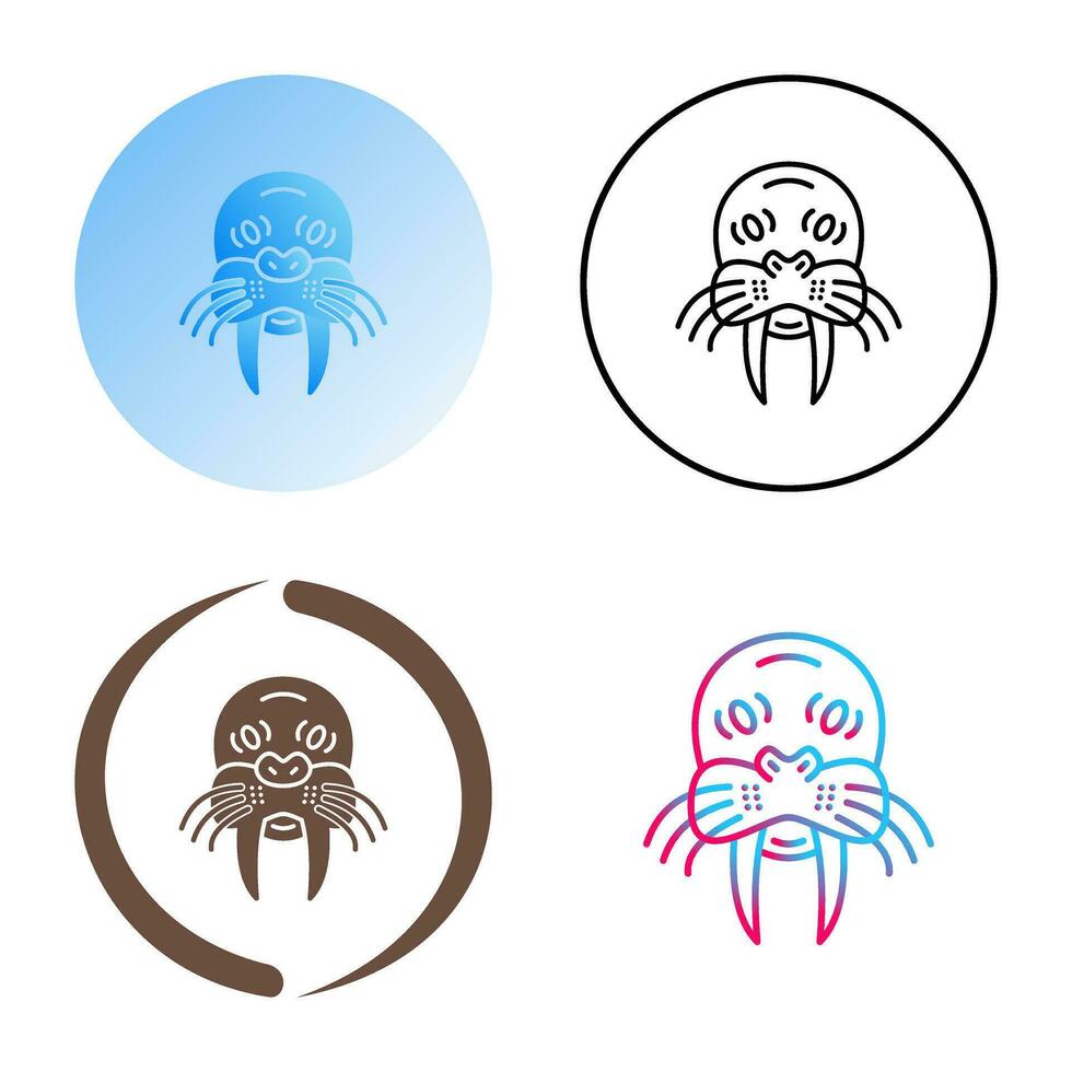 Walrus Vector Icon