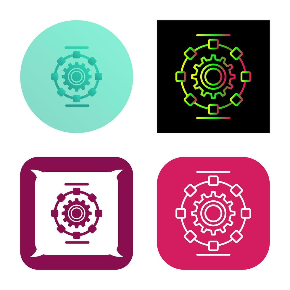 Automated Process Vector Icon