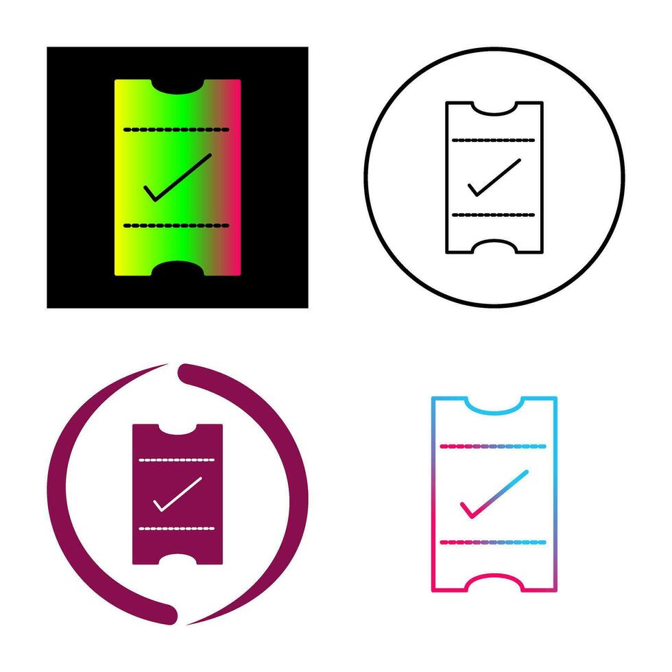 Passes Vector Icon
