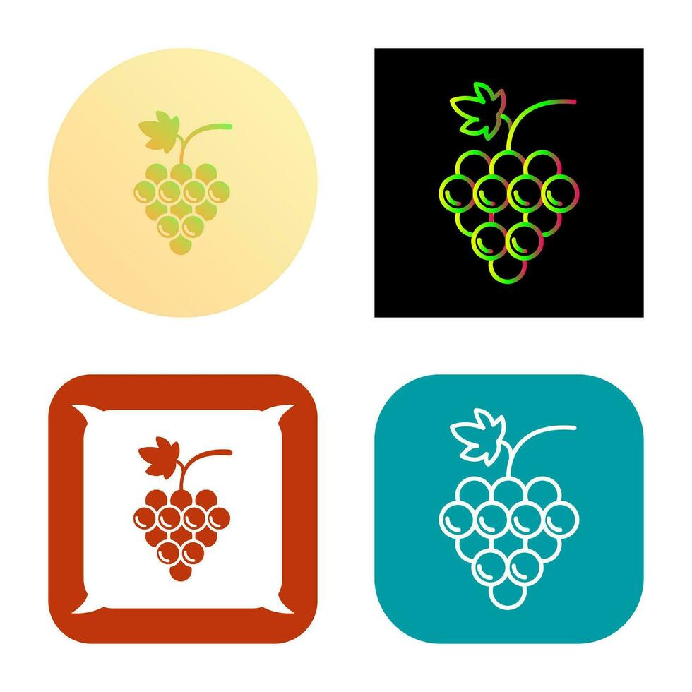 Grapes Vector Icon