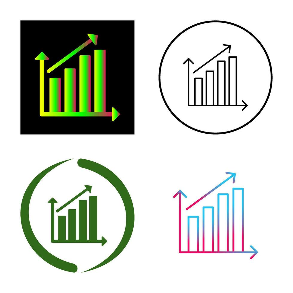 Rising Statistics Vector Icon