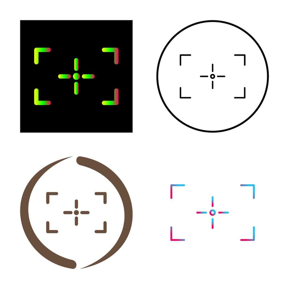Unique Focus Vector Icon