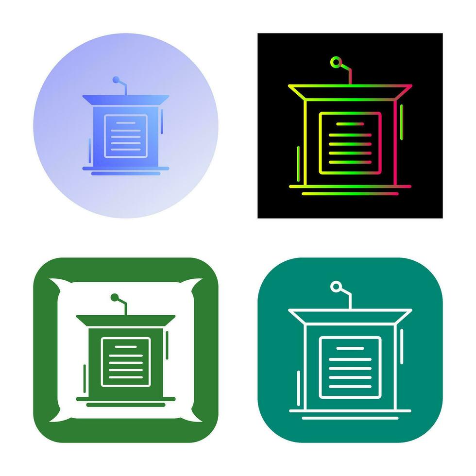 Podium Vector Icon