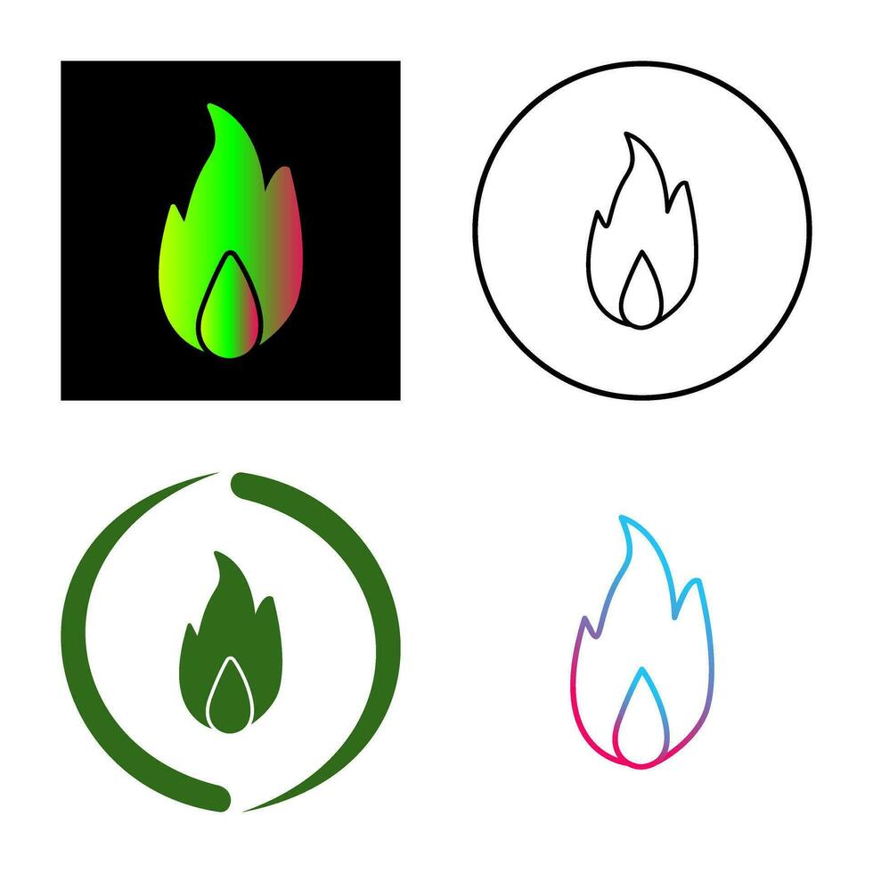 Unique Fire Vector Icon
