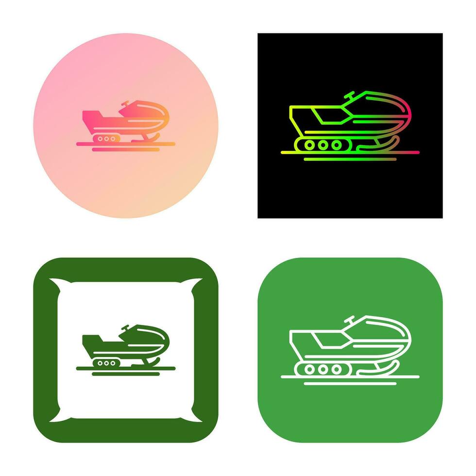 Snowmobile Vector Icon