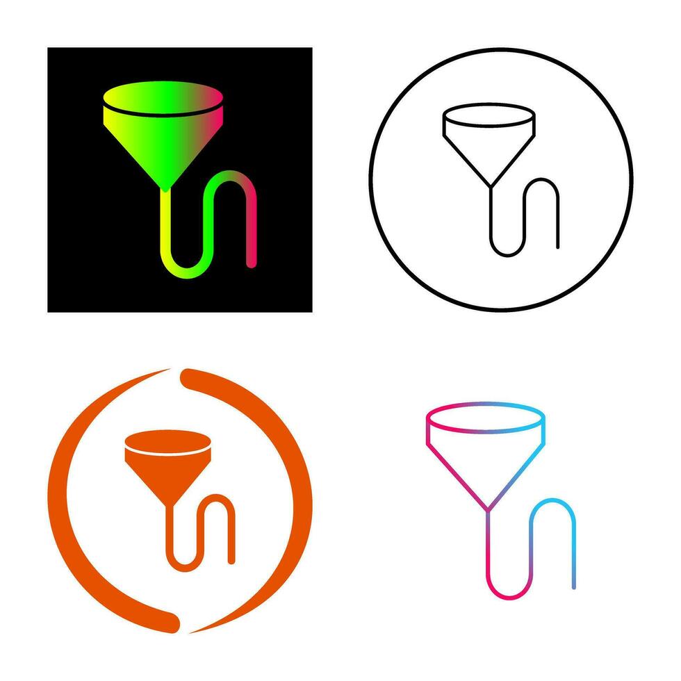 Unique Beer Bong Vector Icon