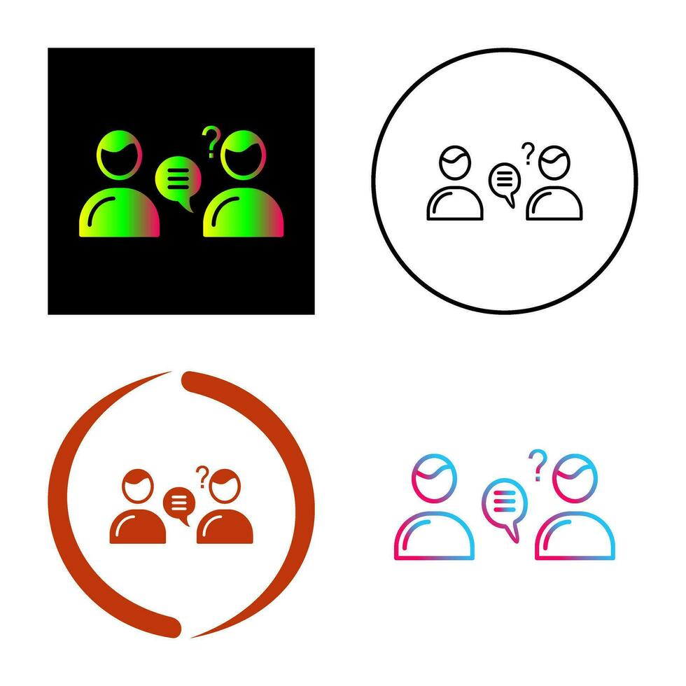 Unique Consulting Services Vector Icon