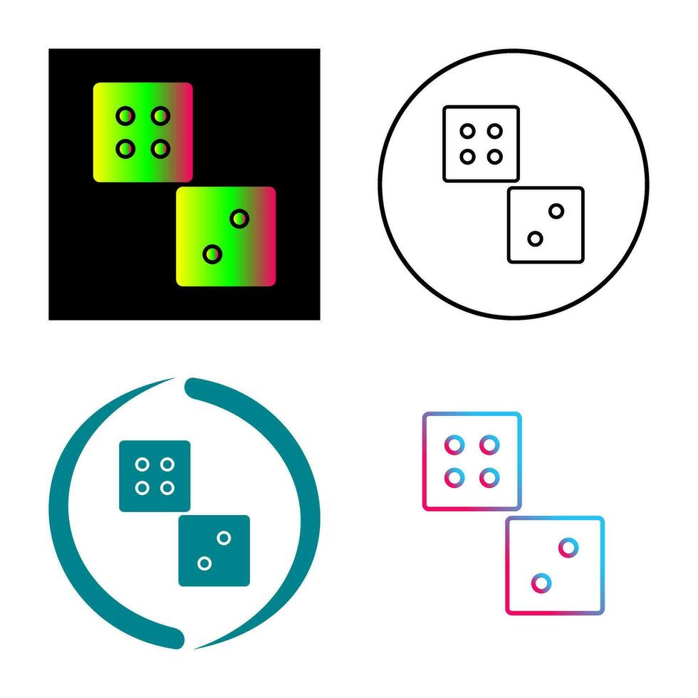 Unique Dice Vector Icon