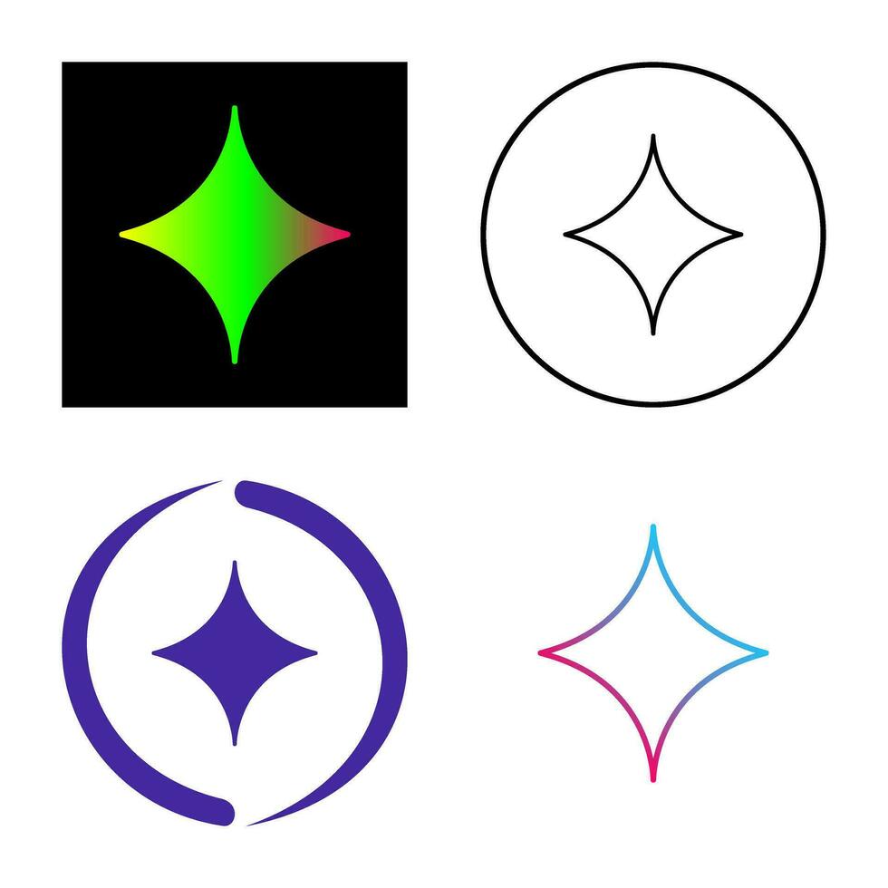 Unique Diamond Vector Icon