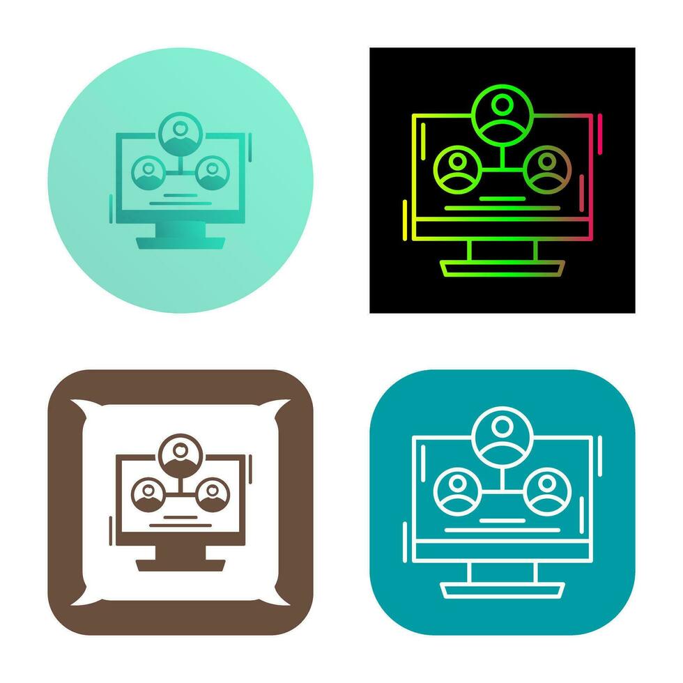 Hierarchy Structure Vector Icon