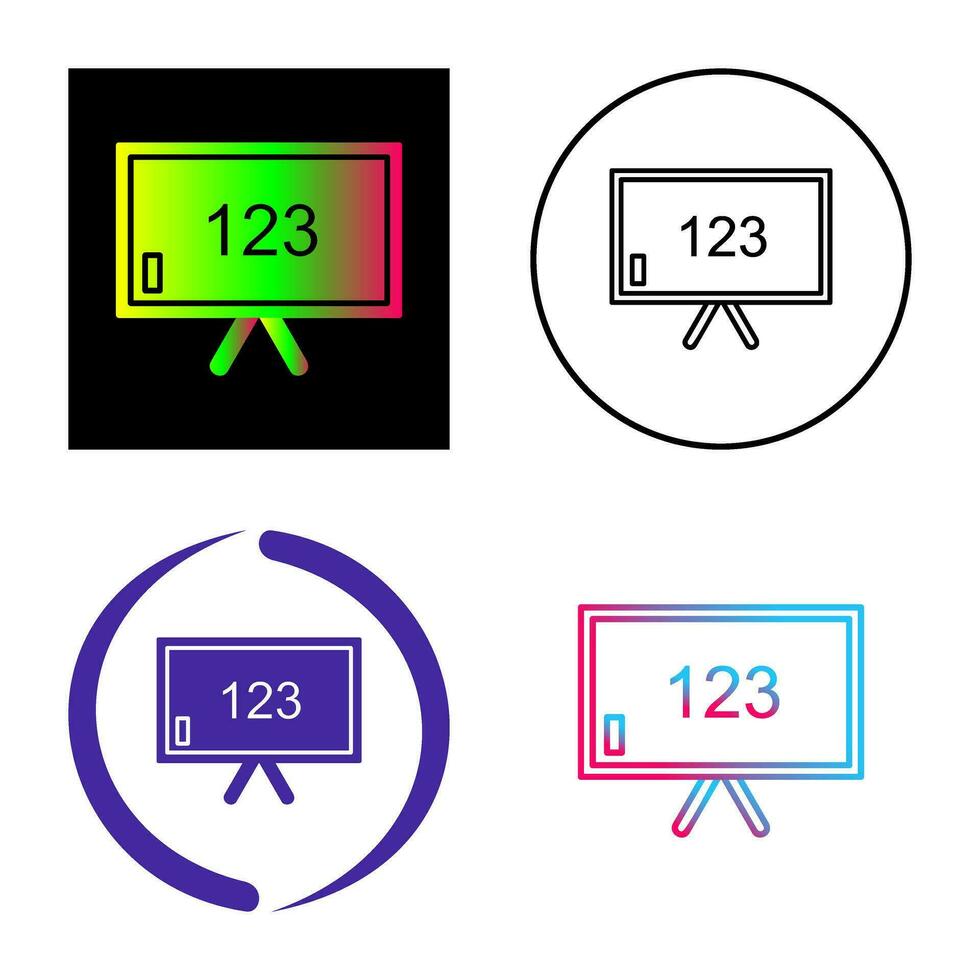 Unique Classroom Board Vector Icon